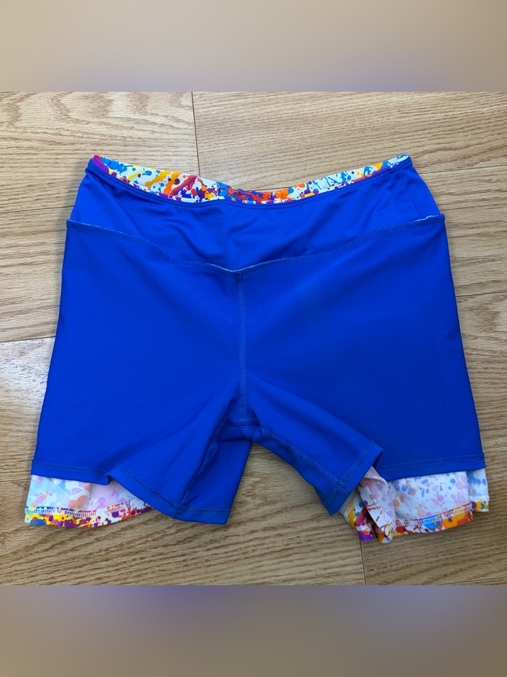 Queen of the Court Paint-Splash Skirt in Royal Blue Accent - Picture 7 of 8